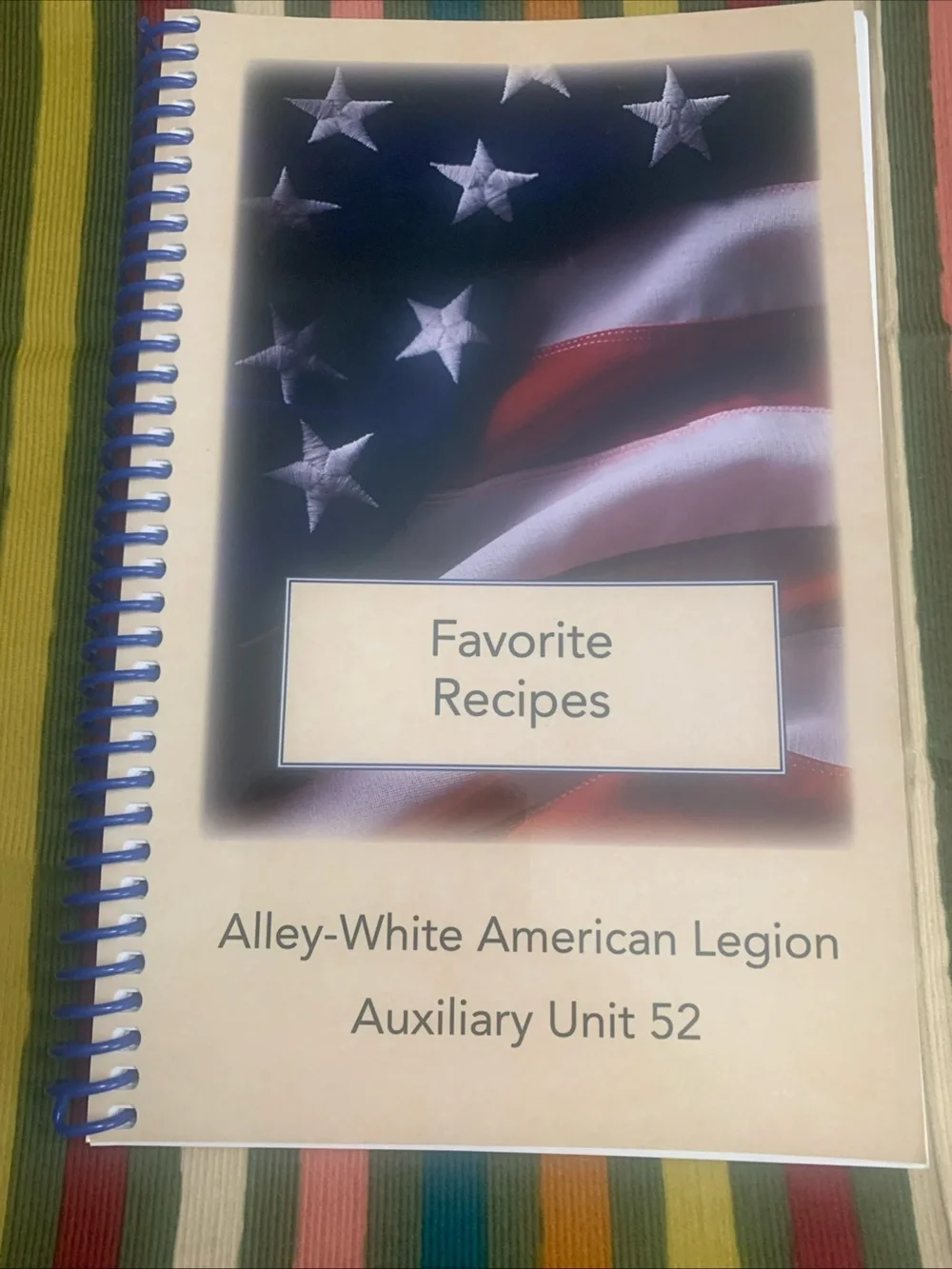 Favorite Recipes Cookbook - Blue Spiral